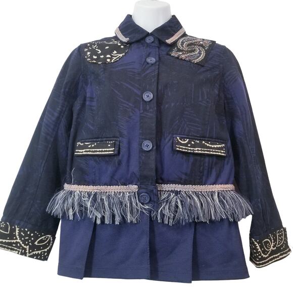 Proenza Schouler Patchwork Tassels Embroidered Jacket - Picture 1 of 12